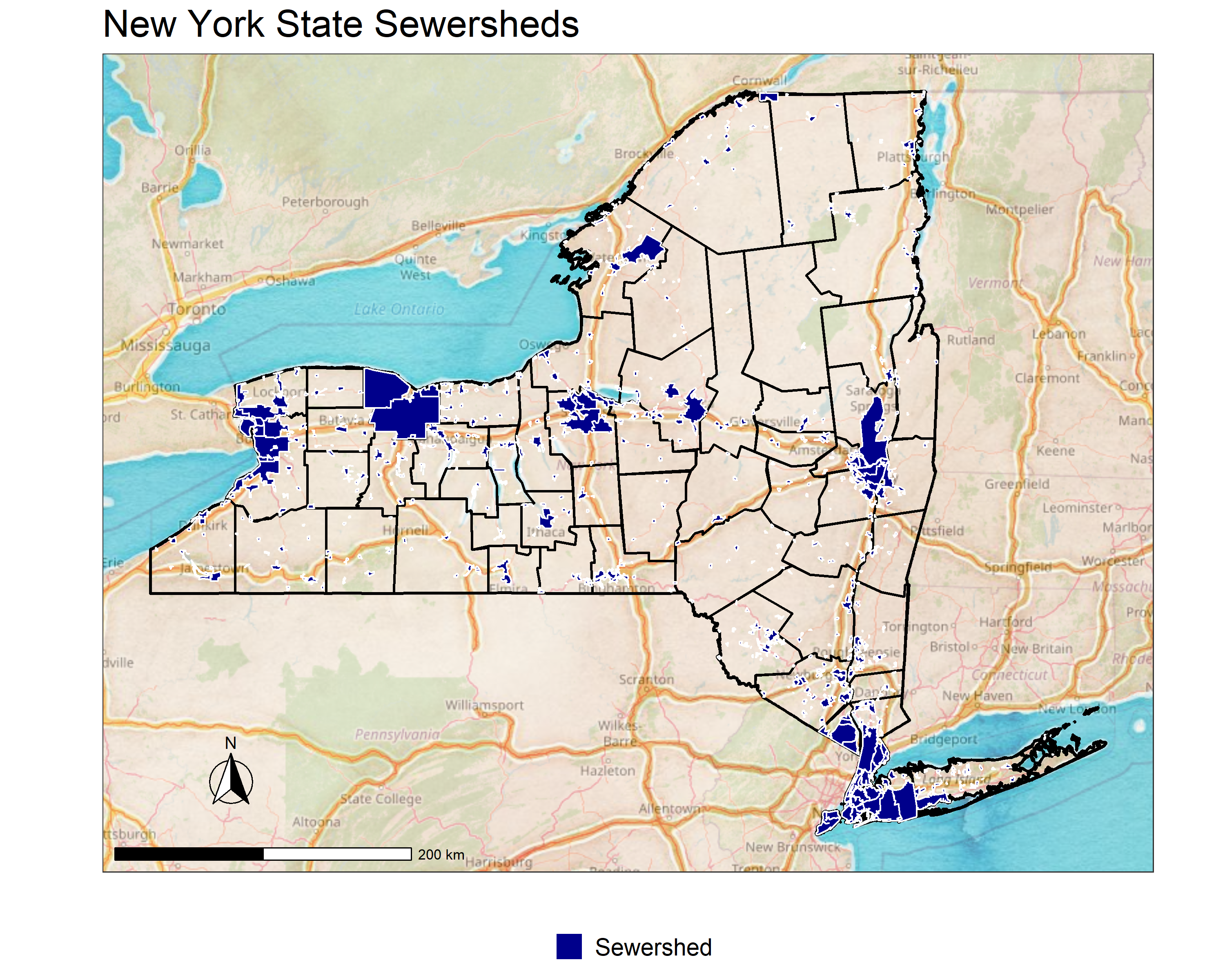 New York State Municipal Sewersheds